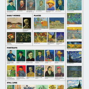 Today Is Art Day_【獨家預購】Today Is Art Day 刮刮名畫海報兩入組 (世界/梵谷兩款選)