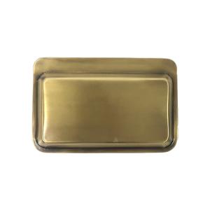 POST GENERAL_復古黃銅收納置物盤－矩形 （兩款選）