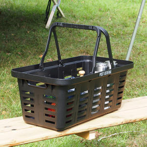 POST GENERAL_多功能露營手提長型收納籃 （四色選）