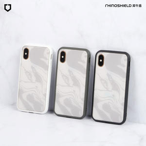 RHINOSHIELD犀牛盾_MOD NX 大理石防摔邊框背蓋兩用殼 (渲染灰釉+黑)