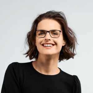 NOOZ_時尚造型老花眼鏡 鏡腳便攜款 （矩形-深藍色）