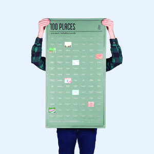 DOIY_100個死前必去的世界景點 100 PALCES POSTER