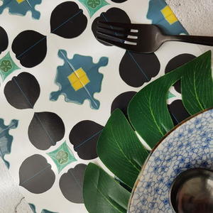 台灣KNOWS&GOODS_台灣阿嬤家花磚貼紙/東方美人款(40片/10組優惠組合)