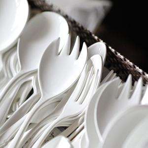 日本高桑金屬_BLANC 珐瑯餐具組 (白)