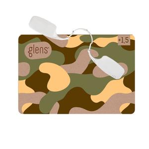Glens_卡片老花眼鏡（迷彩圖案）