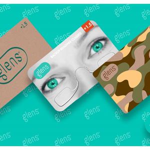 Glens_卡片老花眼鏡（迷彩圖案）