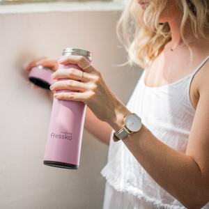 繽紛炫彩保溫杯/櫻花粉 (玻璃內層)