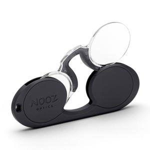 NOOZ_法國NOOZ 時尚夾鼻式 便攜閱讀老花眼鏡（橢圓-黑）