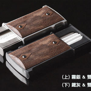 LMC & Co._M1911-h 全金屬擬真彈藥填裝卡片夾/香煙盒 (雙菱格紋護木)