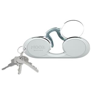 NOOZ_法國NOOZ 時尚夾鼻式 便攜閱讀老花眼鏡（橢圓-銀）