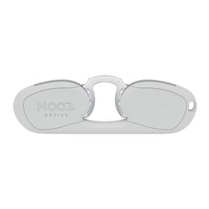 NOOZ_法國NOOZ 時尚夾鼻式 便攜閱讀老花眼鏡（矩形-銀）
