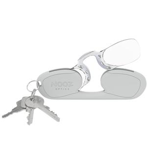 NOOZ_法國NOOZ 時尚夾鼻式 便攜閱讀老花眼鏡（矩形-銀）