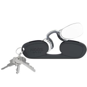 NOOZ_法國NOOZ 時尚夾鼻式 便攜閱讀老花眼鏡（矩形-黑）