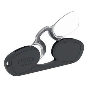 NOOZ_法國NOOZ 時尚夾鼻式 便攜閱讀老花眼鏡（矩形-黑）