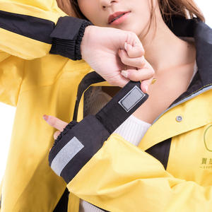 賀拉碩_兩件式機能環保棉質雨衣（馬卡龍可可鳳梨）